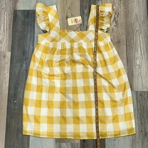 Entro yellow plaid dress - Picture 3 of 3